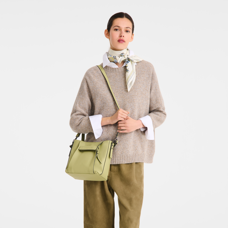 Longchamp 3D S Crossbody bag , Almond Green - Leather  - View 7 of  7