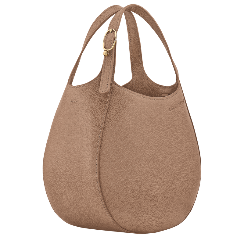 Le Foulonné S Handbag , Biscuit - Leather  - View 2 of  4