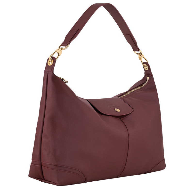 Le Pliage Xtra XL Shoulder bag , Burgundy - Leather  - View 3 of  5