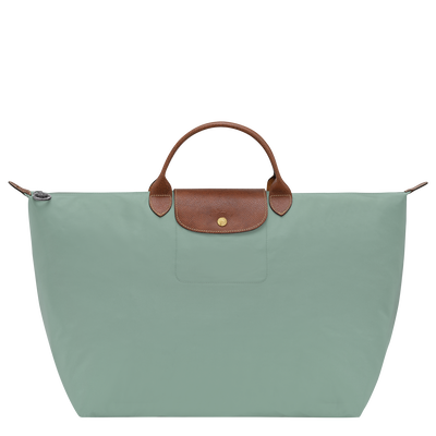Le Pliage Original L 旅行包 , 青瓷 - 再生帆布