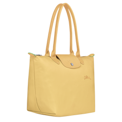 Le Pliage Green M Tote bag , Wheat - Recycled canvas