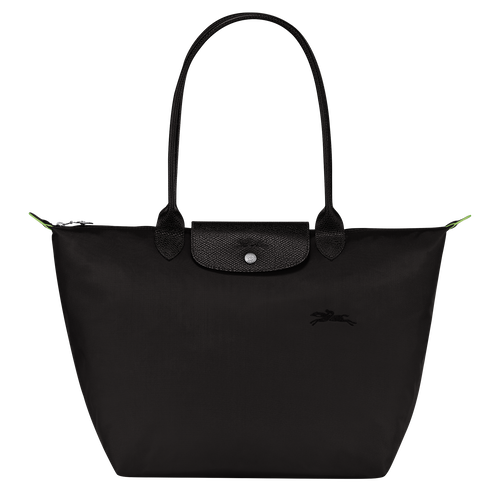 Le Pliage Green L 大号单肩包 , 黑色 - 再生帆布 - 查看 1 7