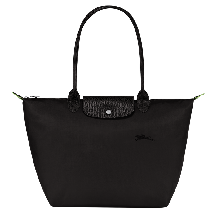 Le Pliage Green 大号单肩包, 黑色