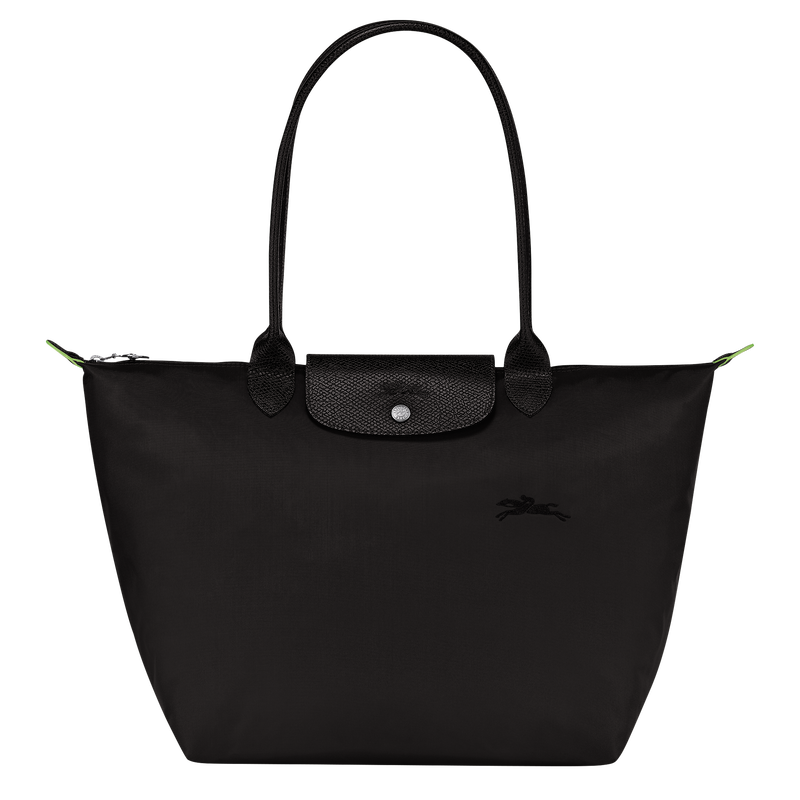 Le Pliage Green L 大号单肩包 , 黑色 - 再生帆布  - 查看 1 7