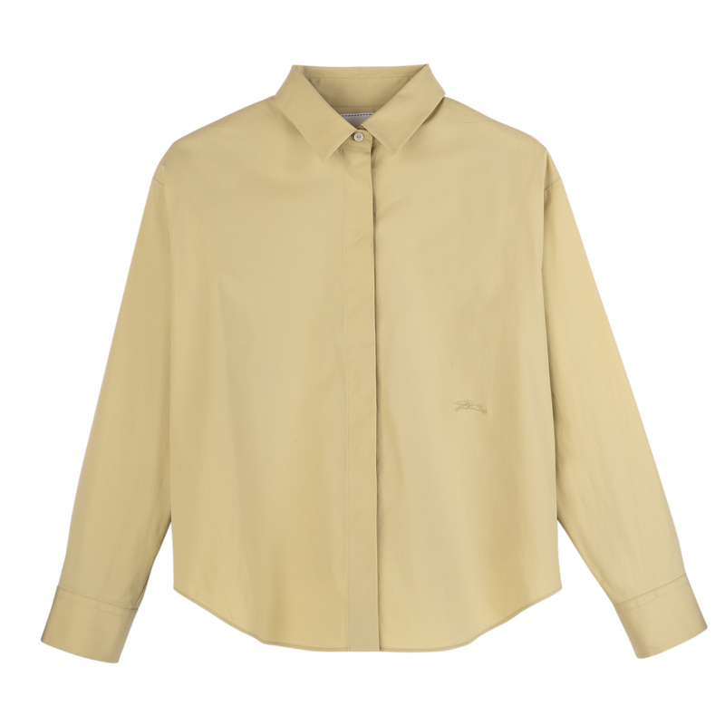 衬衫 , 开心果绿 - 府绸  - 查看 1 5