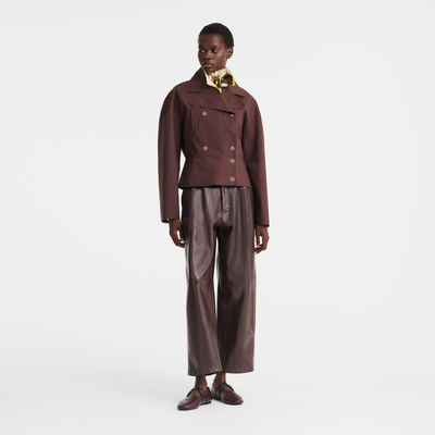 Jacket , Mocha - Water-repellent technical canvas