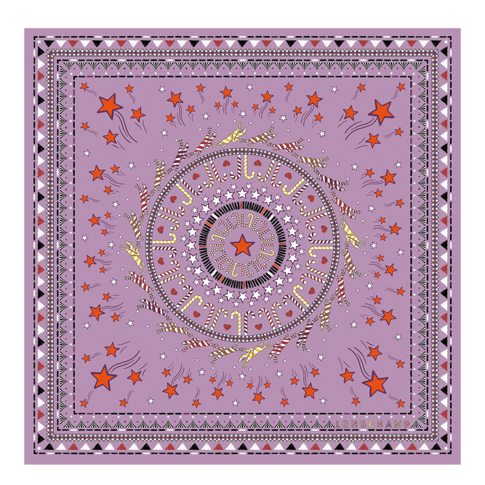 2022 秋冬系列 丝巾 50, 紫丁香色