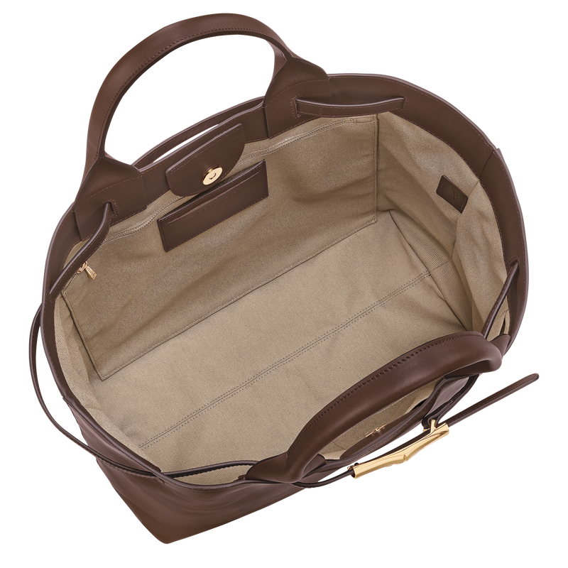 Le Smart L Handbag , Mocha - Leather  - View 5 of  6