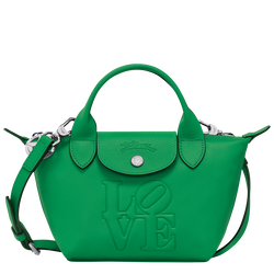 Longchamp x Robert Indiana XS 手提包 , 绿色 - 皮革