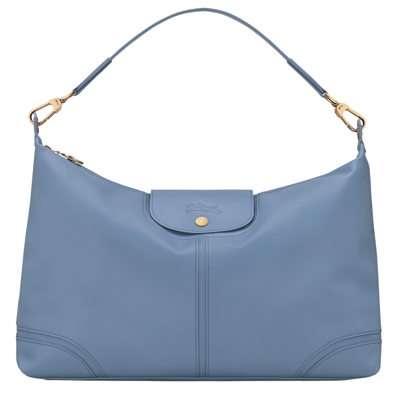 Le Pliage Xtra XL 单肩包 , 蓝灰色 - 皮革  - 查看 1 5