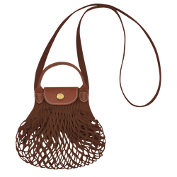 Le Pliage Filet XS 迷你斜挎包 , 烟草色 - 帆布