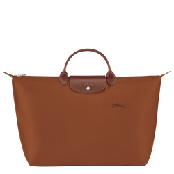 Le Pliage Green S Travel bag , Cognac - Recycled canvas