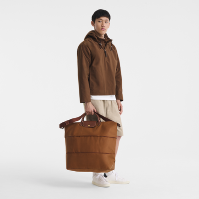 Le Pliage Original 可扩展旅行包 , 干邑色 - 再生帆布