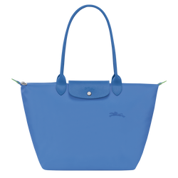 Le Pliage Green L 大号单肩包 , 菊蓝色 - 再生帆布