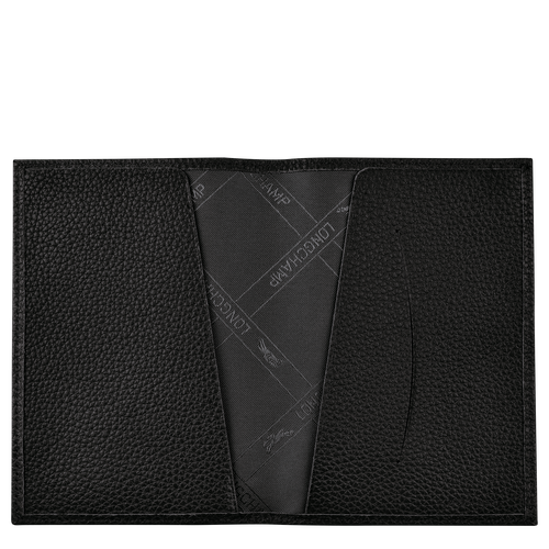Le Foulonné Passport cover , Black - Leather - View 3 of  4