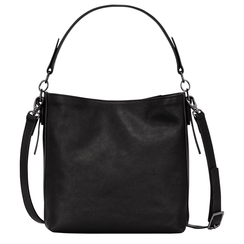 Longchamp 3D S 斜挎包 , 黑色 - 皮革  - 查看 4 6