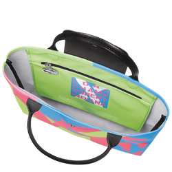 Longchamp x Robert Indiana 手提包 L, 粉红色