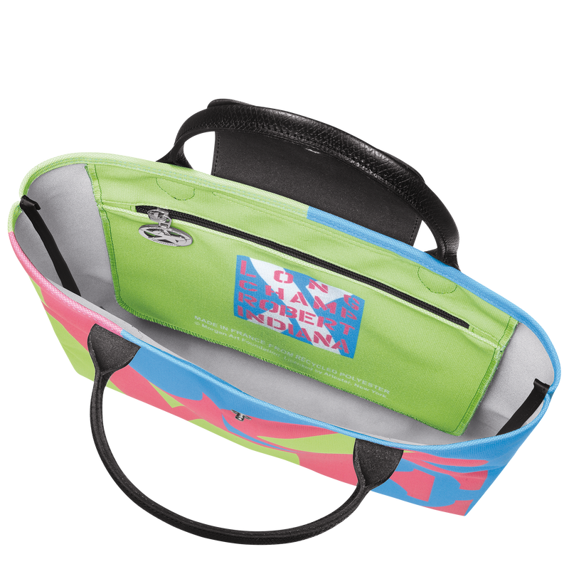 Longchamp x Robert Indiana L 手提包 , 粉红色 - 帆布  - 查看 5 5