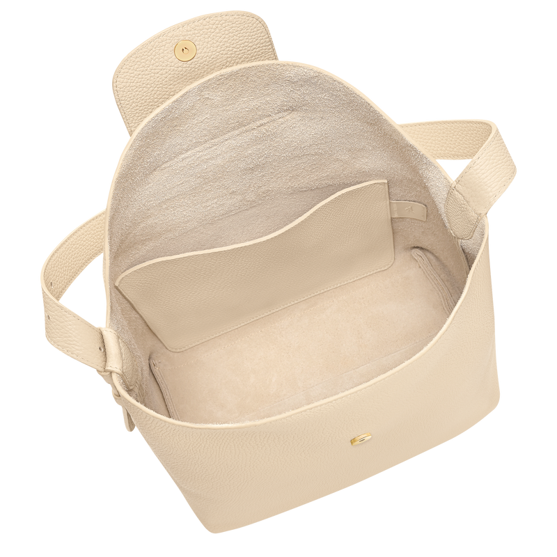 Le Cadence L Shoulder bag , Vanilla - Leather  - View 5 of  7