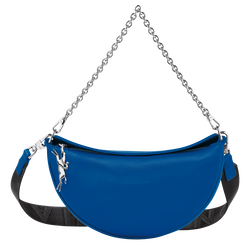 Smile S Crossbody bag , Electric Blue - Leather