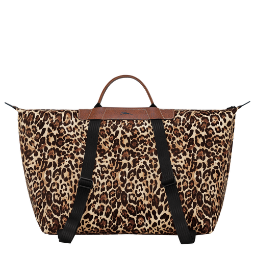 Longchamp X D'heygere 旅行包/双肩背包 S, 黑豹图案