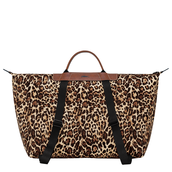 Longchamp X D'heygere 旅行包/双肩背包 S, 黑豹图案