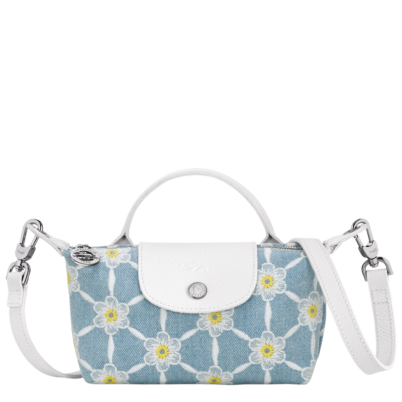 Le Pliage Collection Pouch , Sky Blue - Canvas  - View 1 of  4