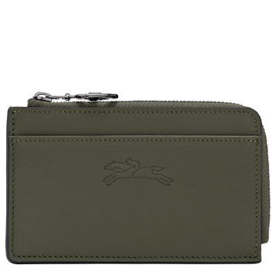 Le Pliage Xtra 卡夹 , 冷杉色 - 皮革