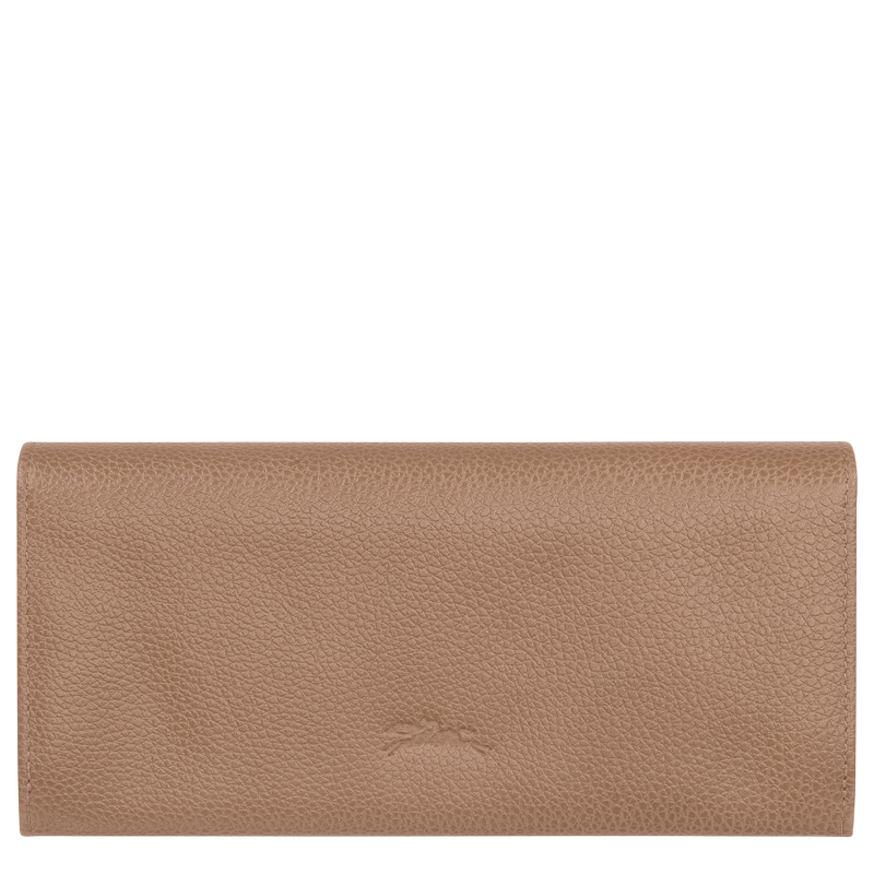 Le Foulonné Long continental wallet , Biscuit - Leather  - View 2 of  3
