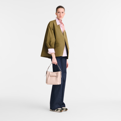 Longchamp 3D S 斜挎包 , 花瓣粉 - 皮革