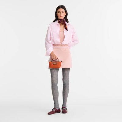 Le Pliage Original 化妆包 , 砖红色 - 再生帆布