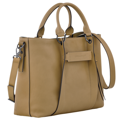 Longchamp 3D Handbag M, Tobacco