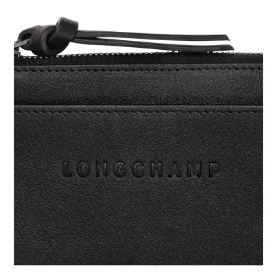 Longchamp 3D Card holder, Black