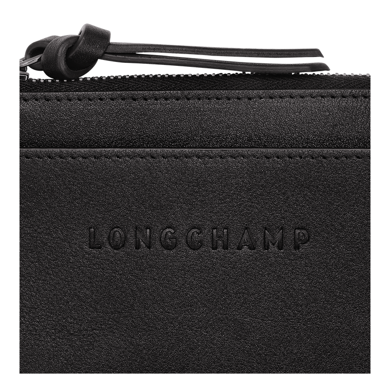 Longchamp 3D 卡夹 , 黑色 - 皮革  - 查看 4 4