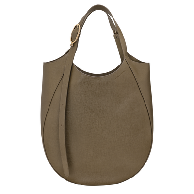 Le Foulonn&eacute; XL 托特包 , 刺山柑绿 - 皮革