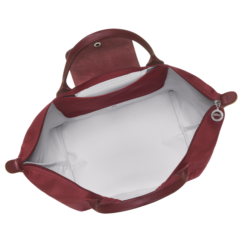 Le Pliage Green M Handbag , Pomegranate - Recycled canvas  - View 5 of  7