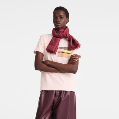Roseau Stole , Purple - Silk Blend&nbsp;