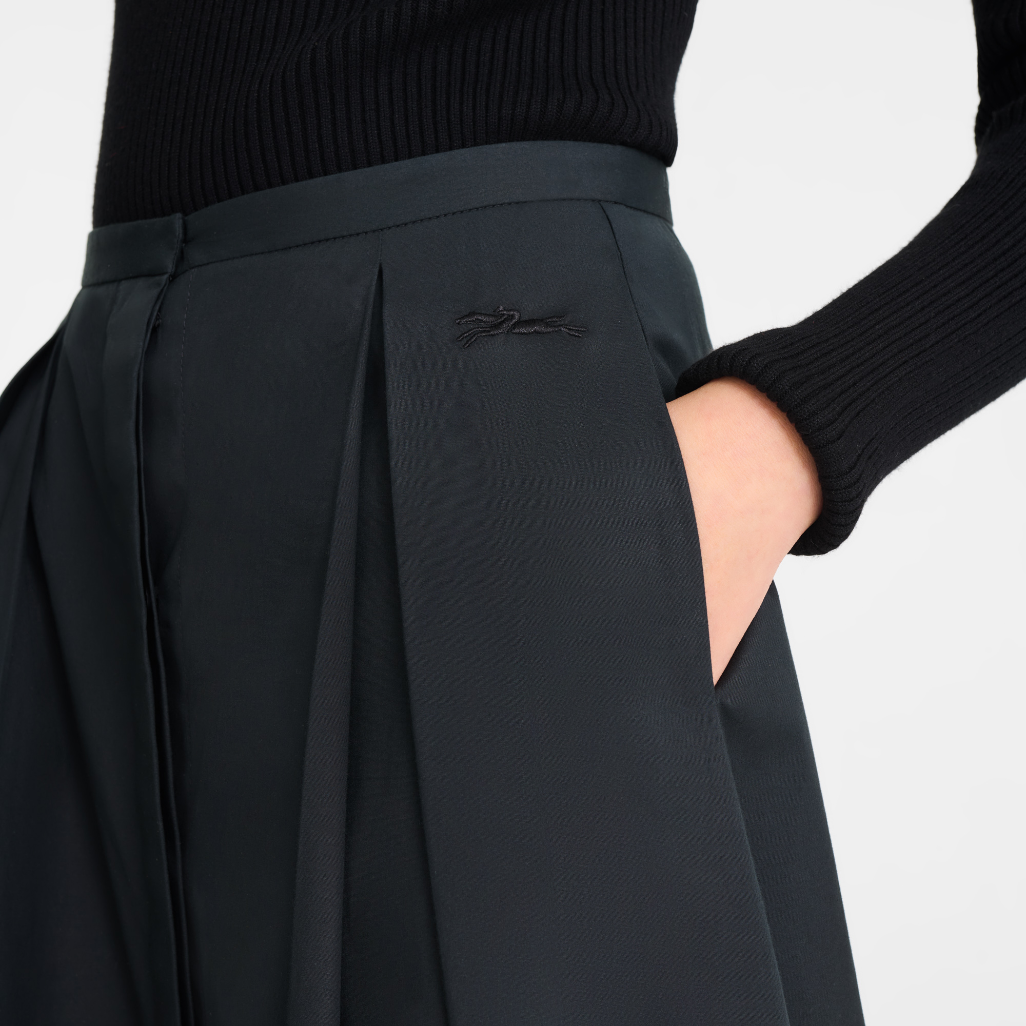 null Midi skirt, Black