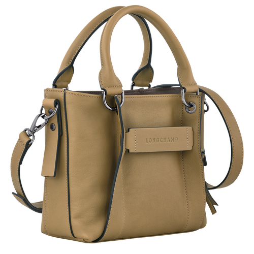 Longchamp 3D S 手提包 , 烟草色 - 皮革 - 查看 3 4