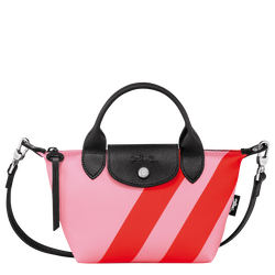 Le Pliage 系列 XS 手提包 , 玫瑰色 / 橙色 - 帆布