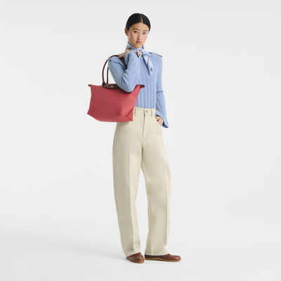 Le Pliage Original M 托特包 , 草莓色 - 再生帆布