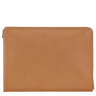 Le Foulonn&eacute; Laptop case , Pecan - Leather