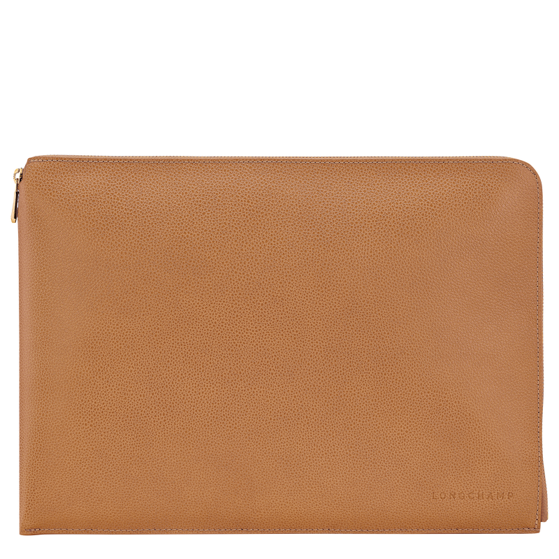 Le Foulonn&eacute; Laptop case , Pecan - Leather  - View 1 of  2