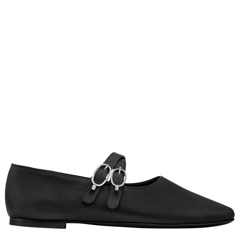 Le Foulonn&eacute; Ballerinas , Black - Leather  - View 1 of  4