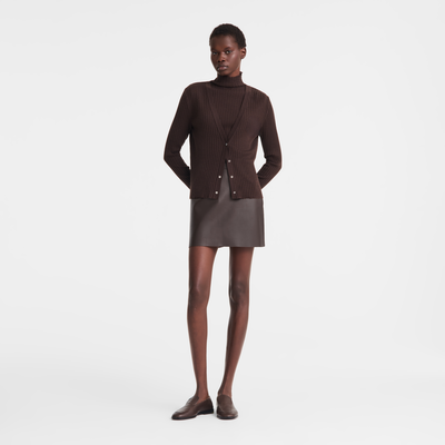 Cardigan , Mocha - Knit