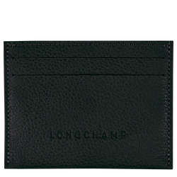 Le Foulonné Cardholder , Black - Leather