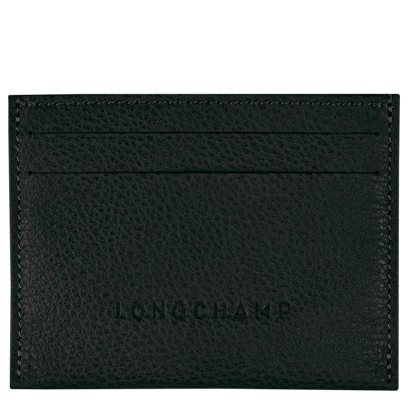 Le Foulonné Cardholder , Black - Leather  - View 1 of  3