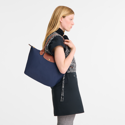 Le Pliage Original M 托特包 , 海军蓝色 - 再生帆布