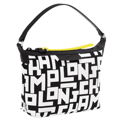 Le Pliage LGP 手包 , 黑/白色 - 帆布