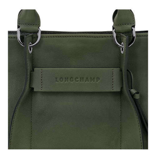 Longchamp 3D S Handbag , Khaki - Leather - View 5 of  5